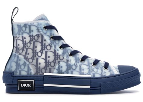 dior high top sneakers blue